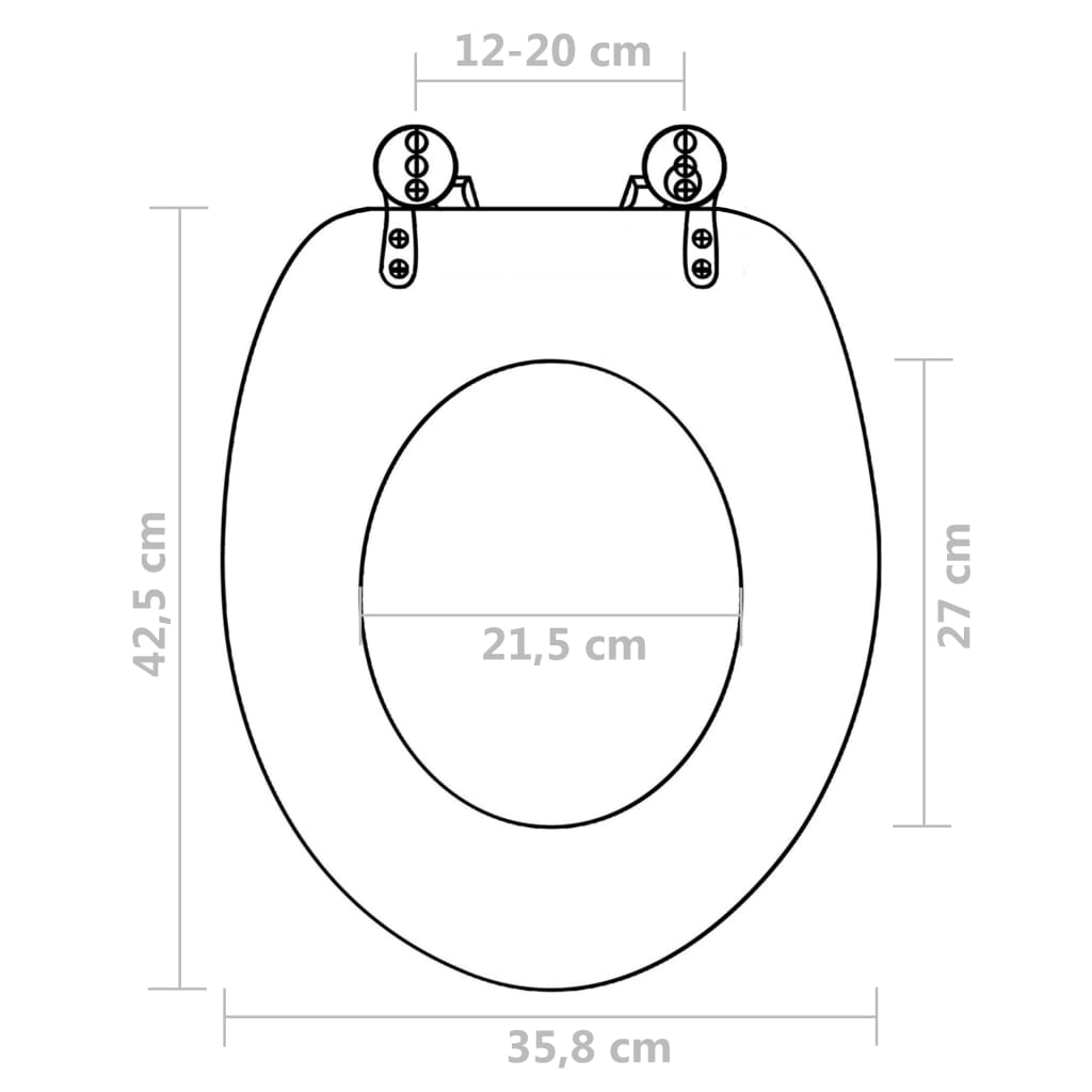 WC-istuimet hard-close-kansilla 2 kpl MDF musta - Sisustajankoti.fi