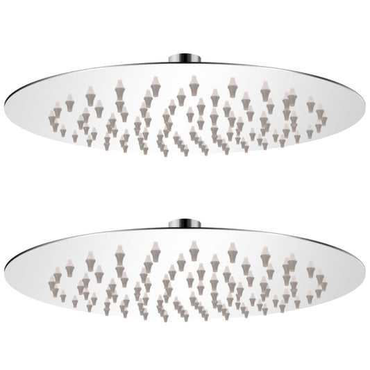 Sadesuihkupäät 2 kpl ruostumaton teräs Ø 20 cm - Sisustajankoti.fi