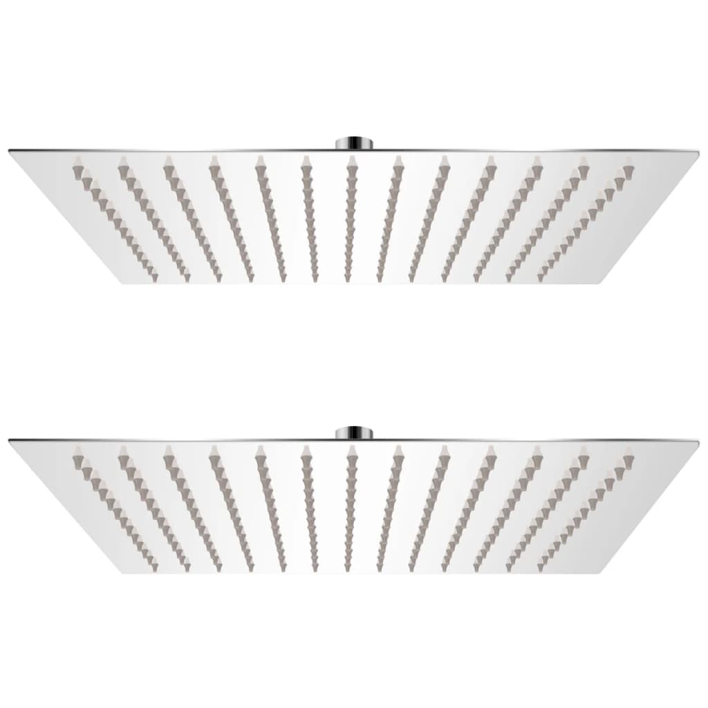 Sadesuihkupää 2 kpl ruostumaton teräs 25 x 25 com - Sisustajankoti.fi