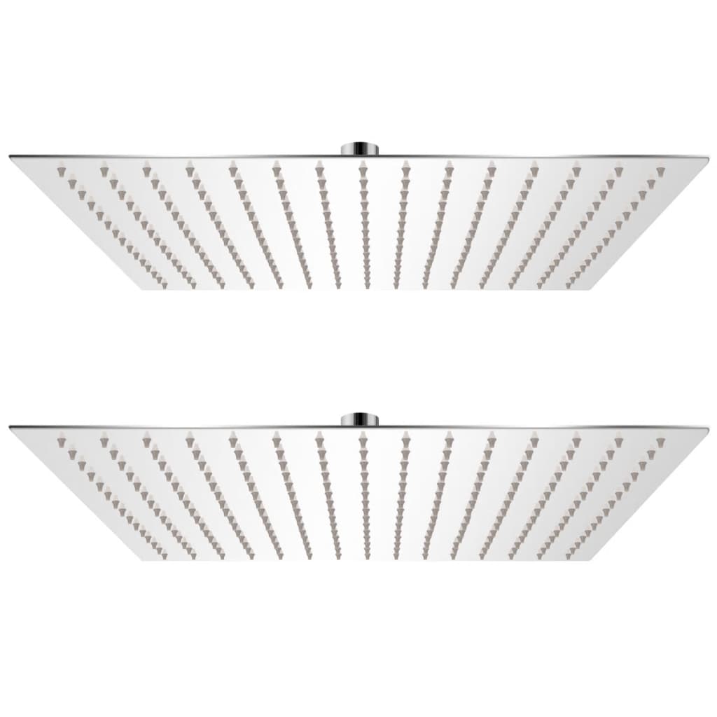 Sadesuihkupää 2 kpl ruostumaton teräs 40x40 cm - Sisustajankoti.fi