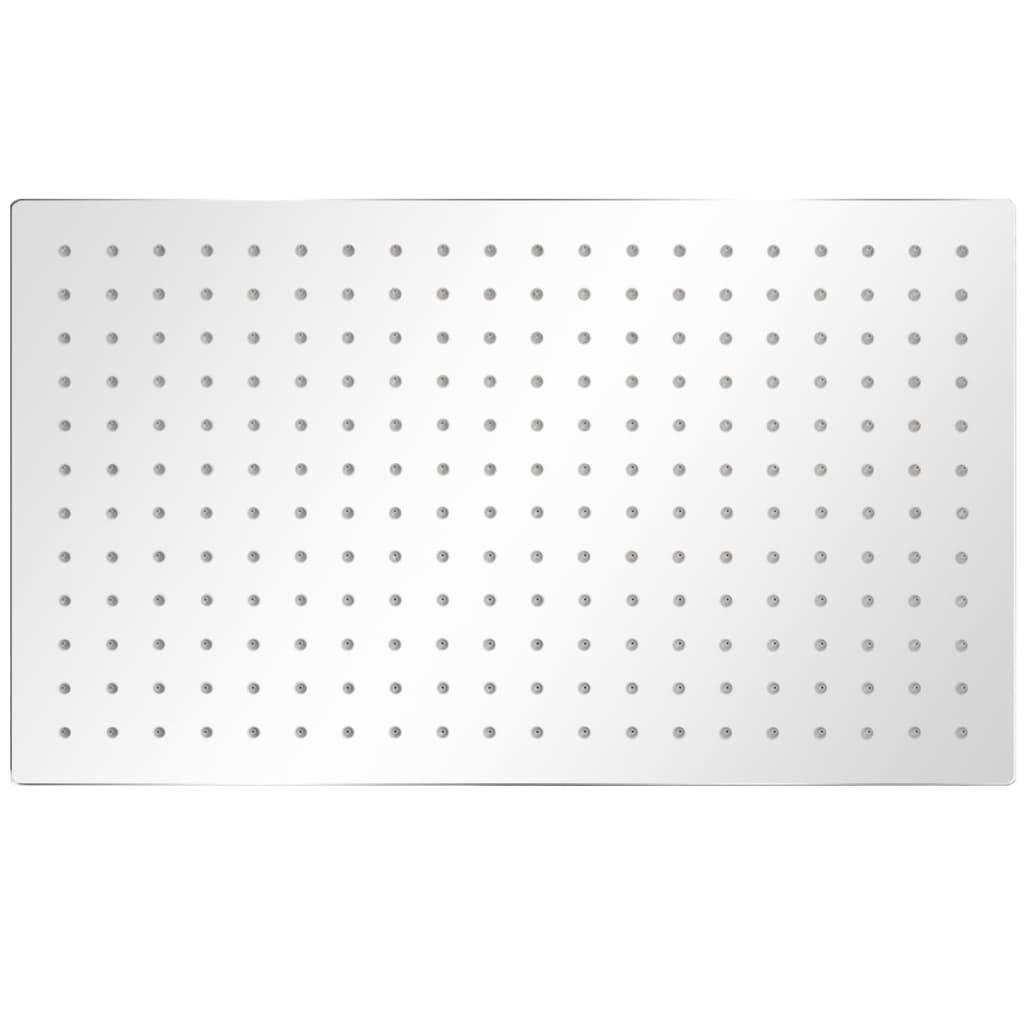 Sadesuihkupää 2 kpl ruostumaton teräs 30x50 cm - Sisustajankoti.fi