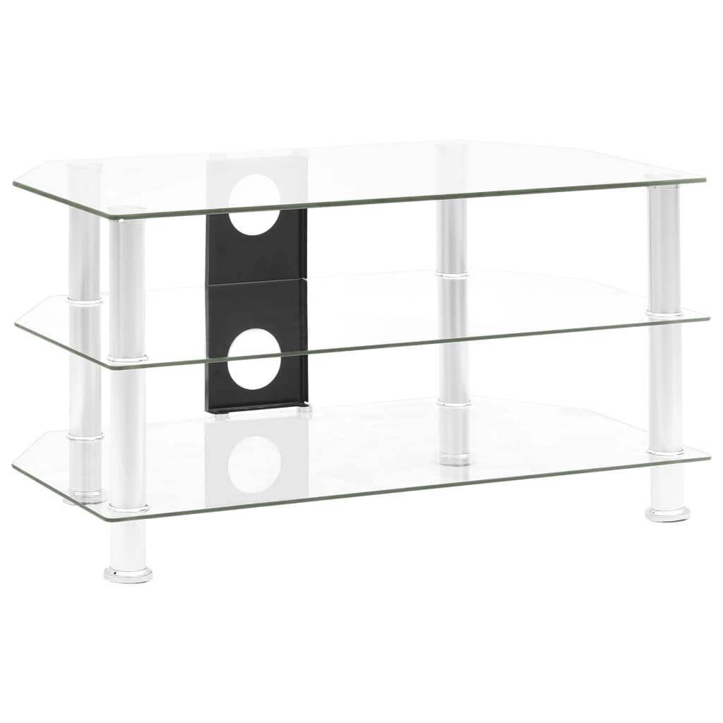 TV-taso läpikuultava 75x40x40 cm karkaistu lasi - Sisustajankoti.fi