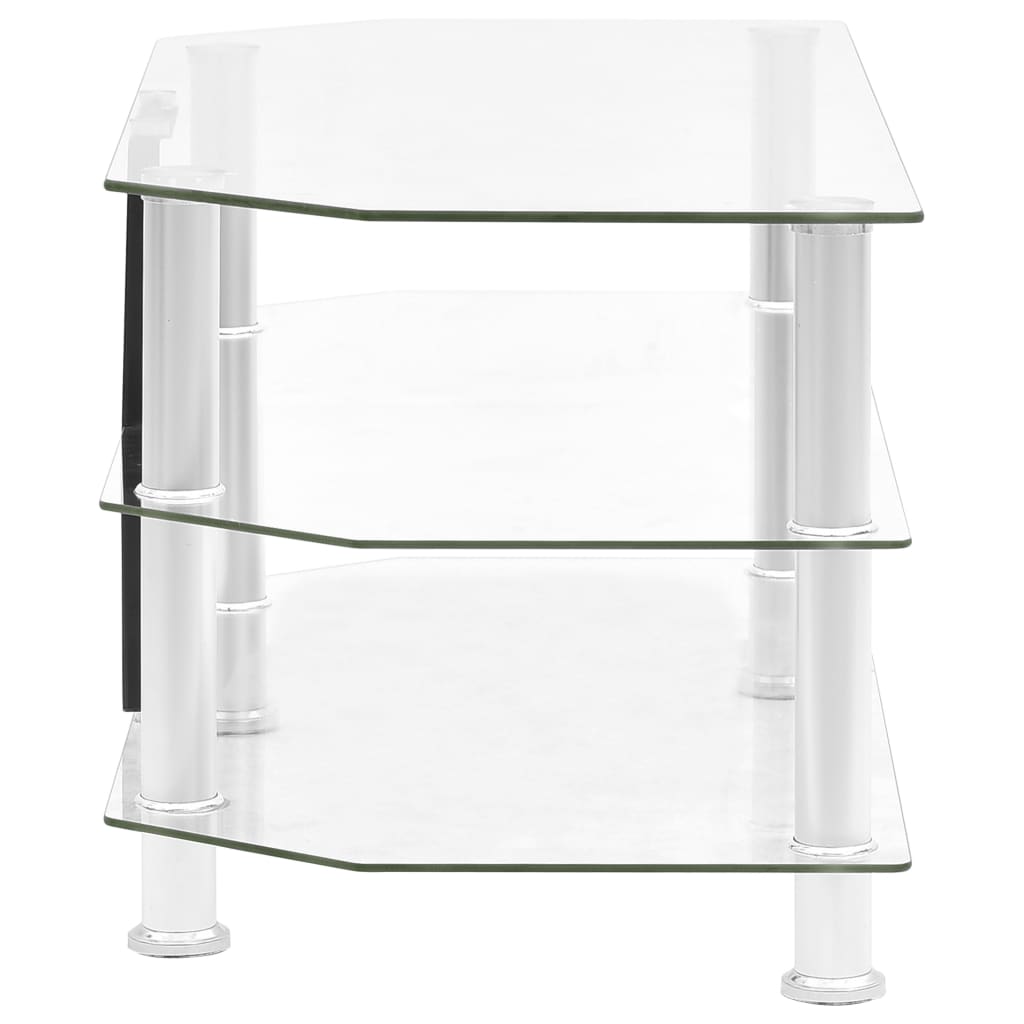TV-taso läpikuultava 75x40x40 cm karkaistu lasi - Sisustajankoti.fi