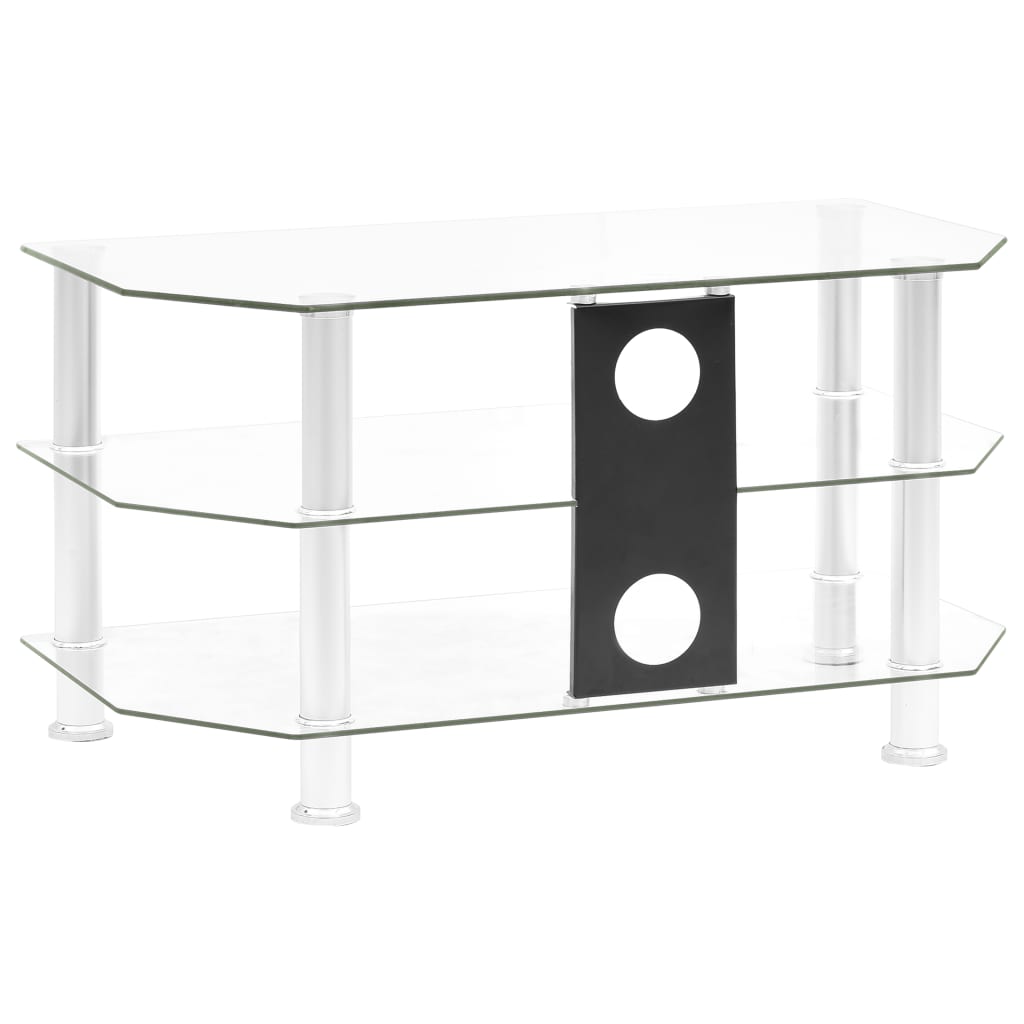 TV-taso läpikuultava 75x40x40 cm karkaistu lasi - Sisustajankoti.fi
