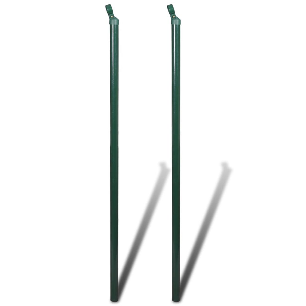 Verkkoaita tolpilla teräs 1x25 m vihreä - Sisustajankoti.fi