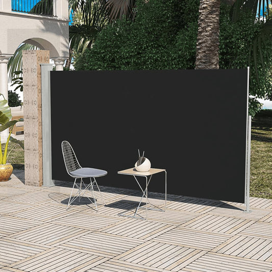 Sivumarkiisi terassille 160 x 300 cm Musta - Sisustajankoti.fi