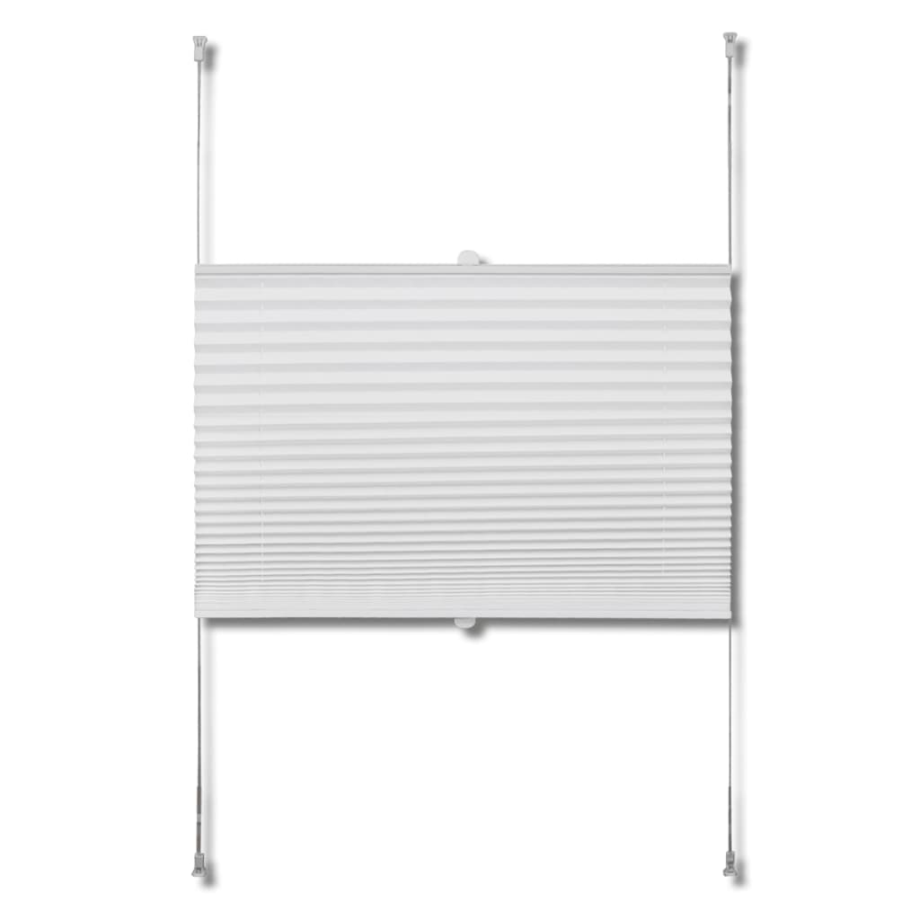 Plisse Kaihdin 90x100cm Valkoinen Laskosverhot - Sisustajankoti.fi