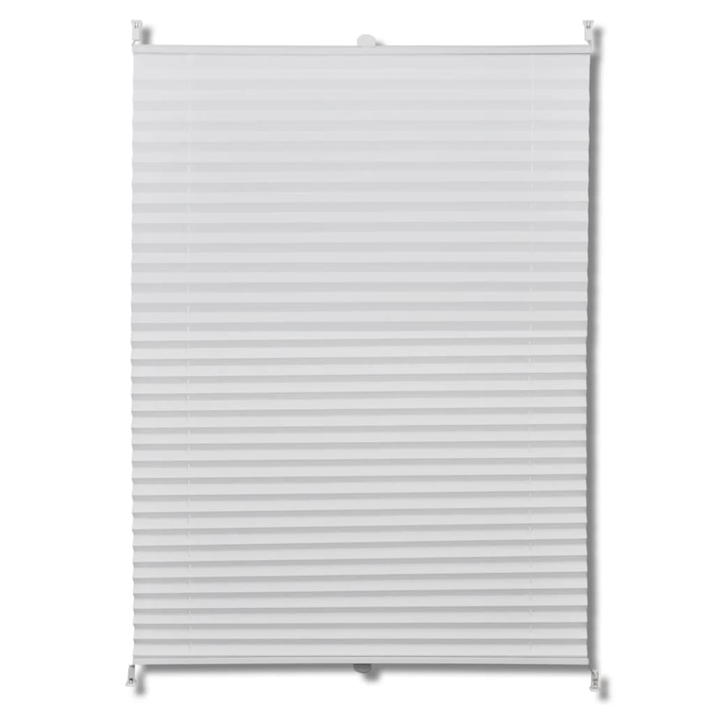 Plisse Kaihdin 100x150cm Valkoinen Laskosverhot - Sisustajankoti.fi