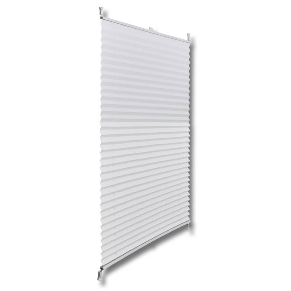 Plisse Kaihdin 100x150cm Valkoinen Laskosverhot - Sisustajankoti.fi