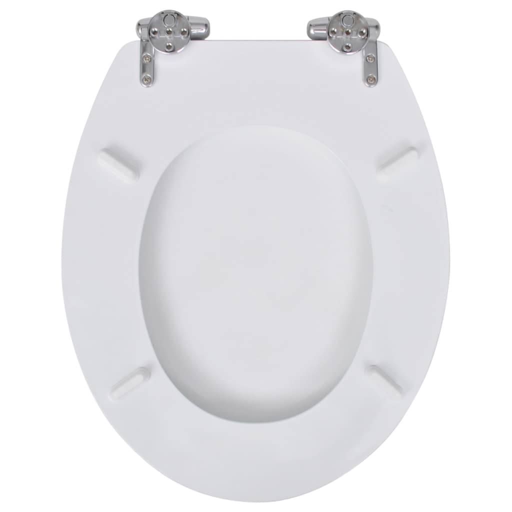 WC-istuin soft close MDF yksinkertainen muotoilu valkoinen - Sisustajankoti.fi