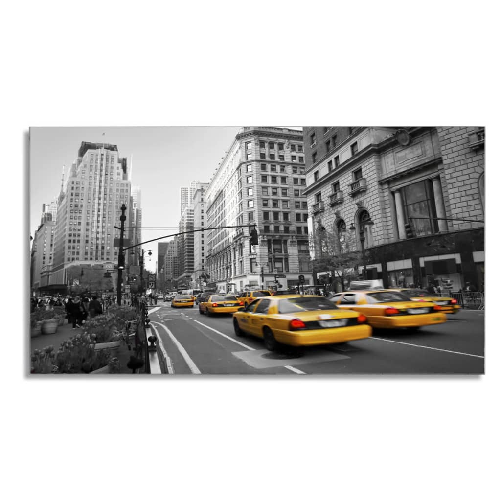 Sohvapöytä lasinen pöytälevy ja kaupunkimaisema Suorakaide - Sisustajankoti.fi