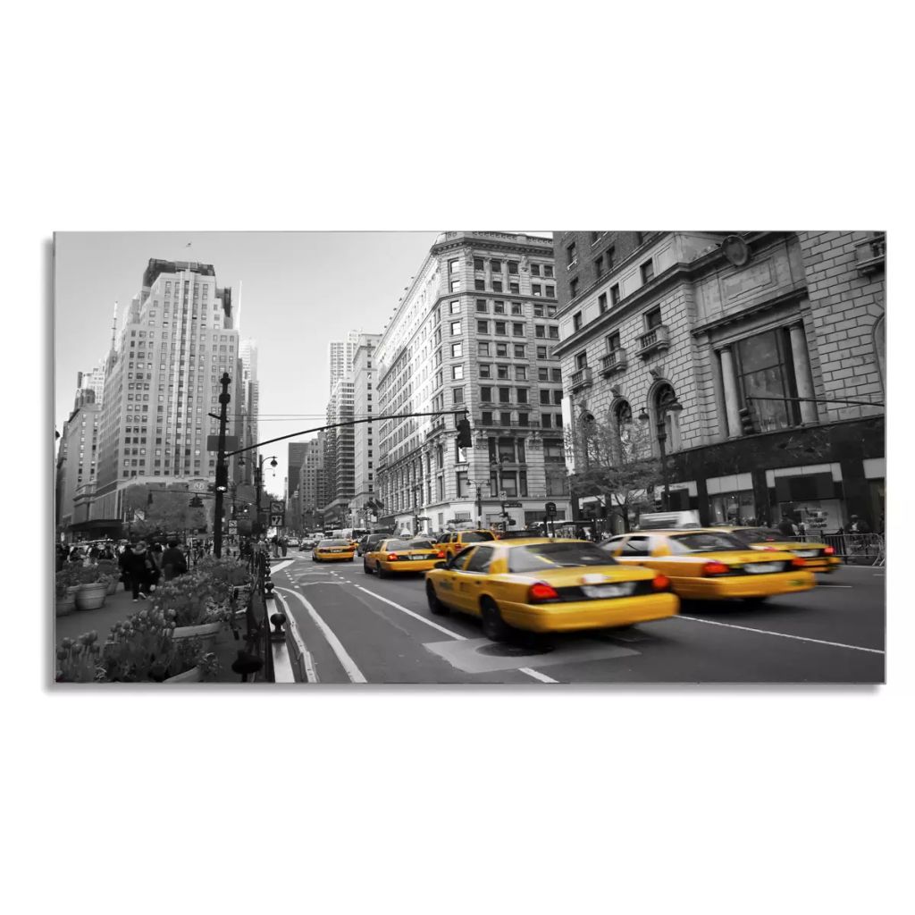 Sohvapöytä lasinen pöytälevy ja kaupunkimaisema Suorakaide - Sisustajankoti.fi