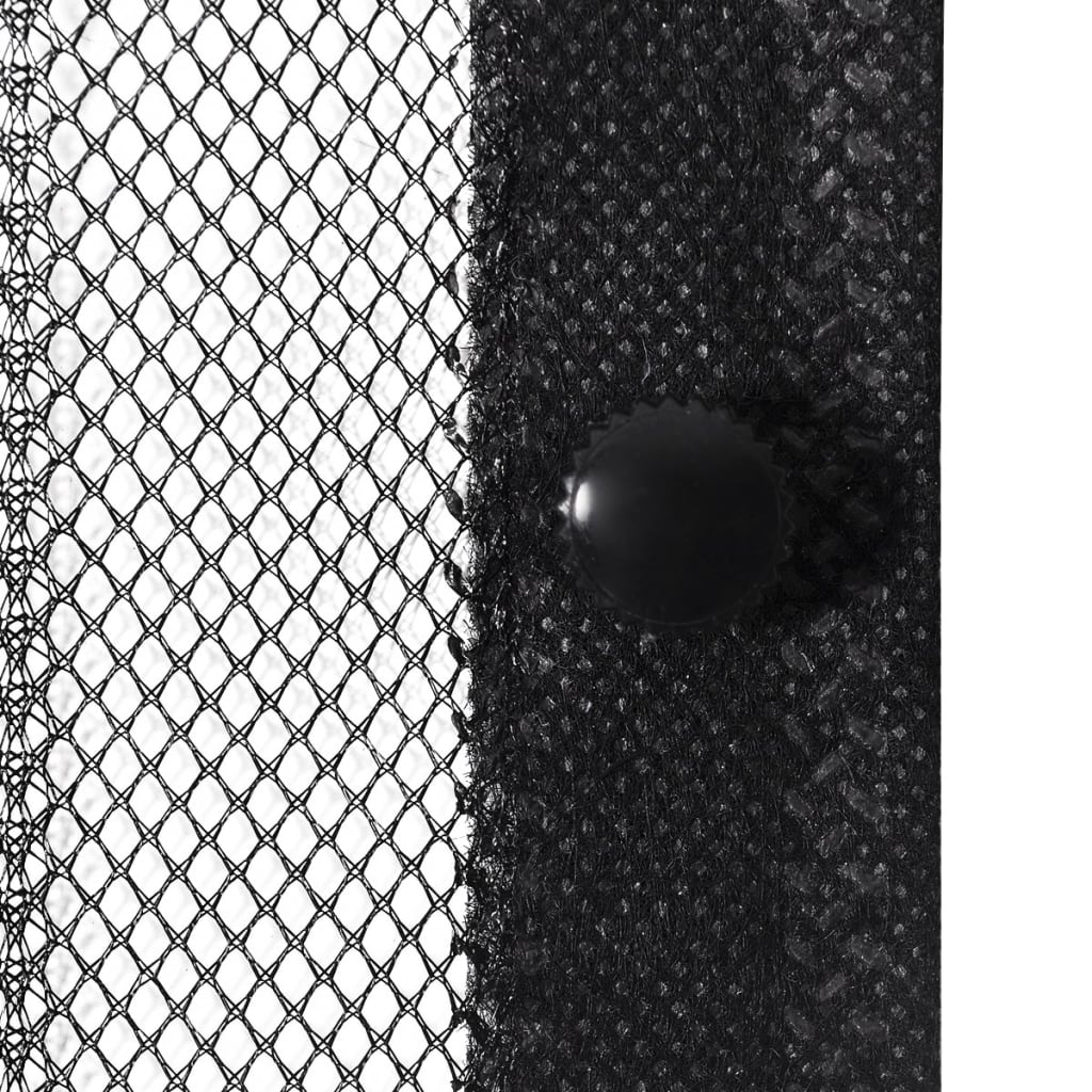 Hyttysverho Oveen Tarranauhoilla 210 x 100 cm 2 kpl Magneeteilla Musta - Sisustajankoti.fi