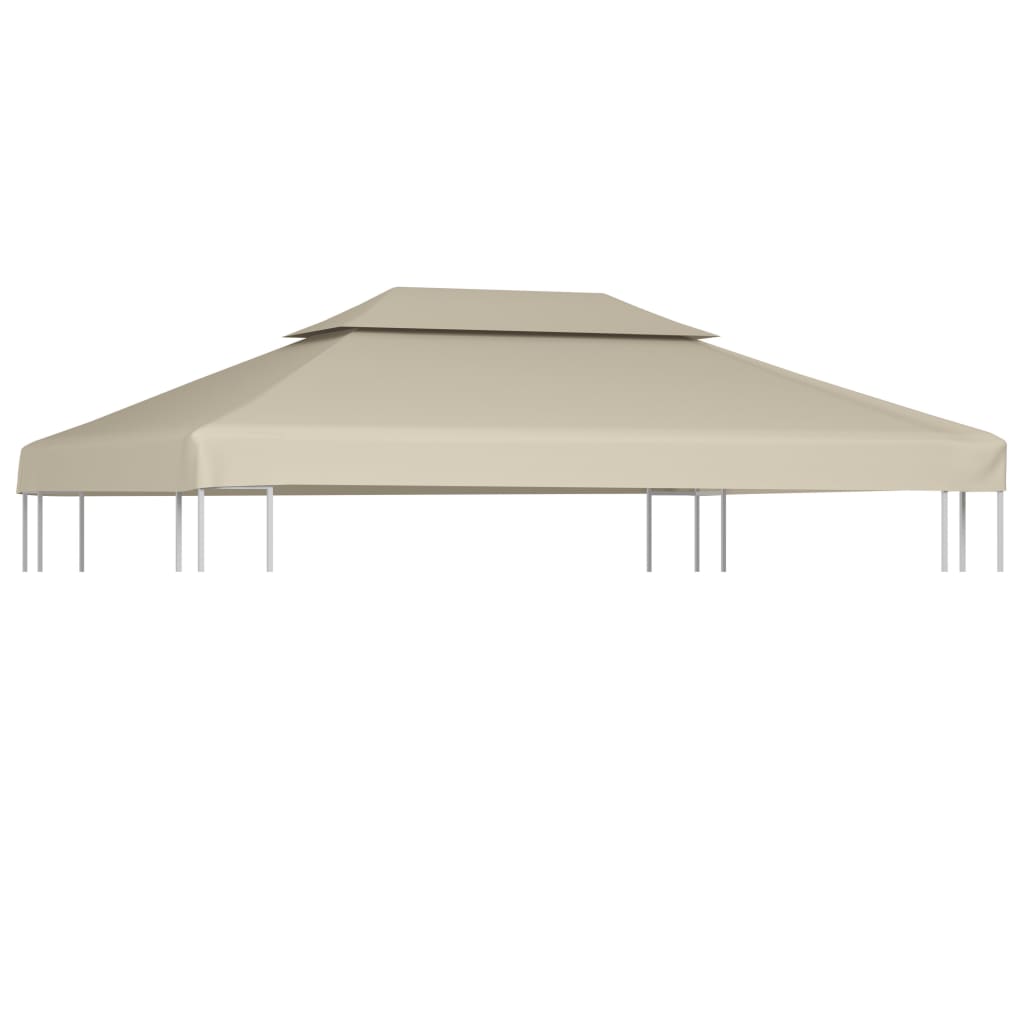 Huvimajan vaihtokatto 310 g/m² Beige 3 x 4 m - Sisustajankoti.fi