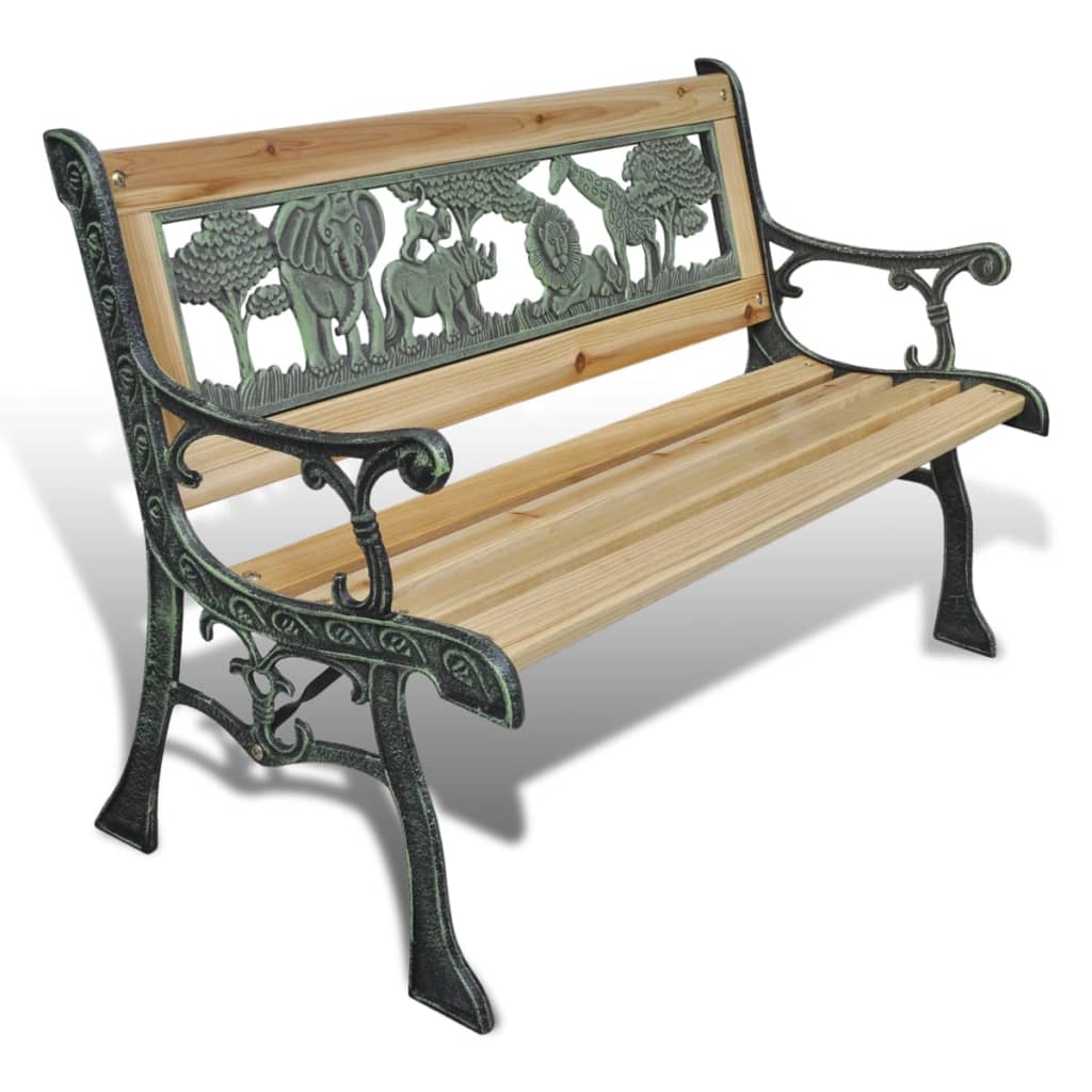 Lasten puutarhapenkki 84 cm puu - Sisustajankoti.fi