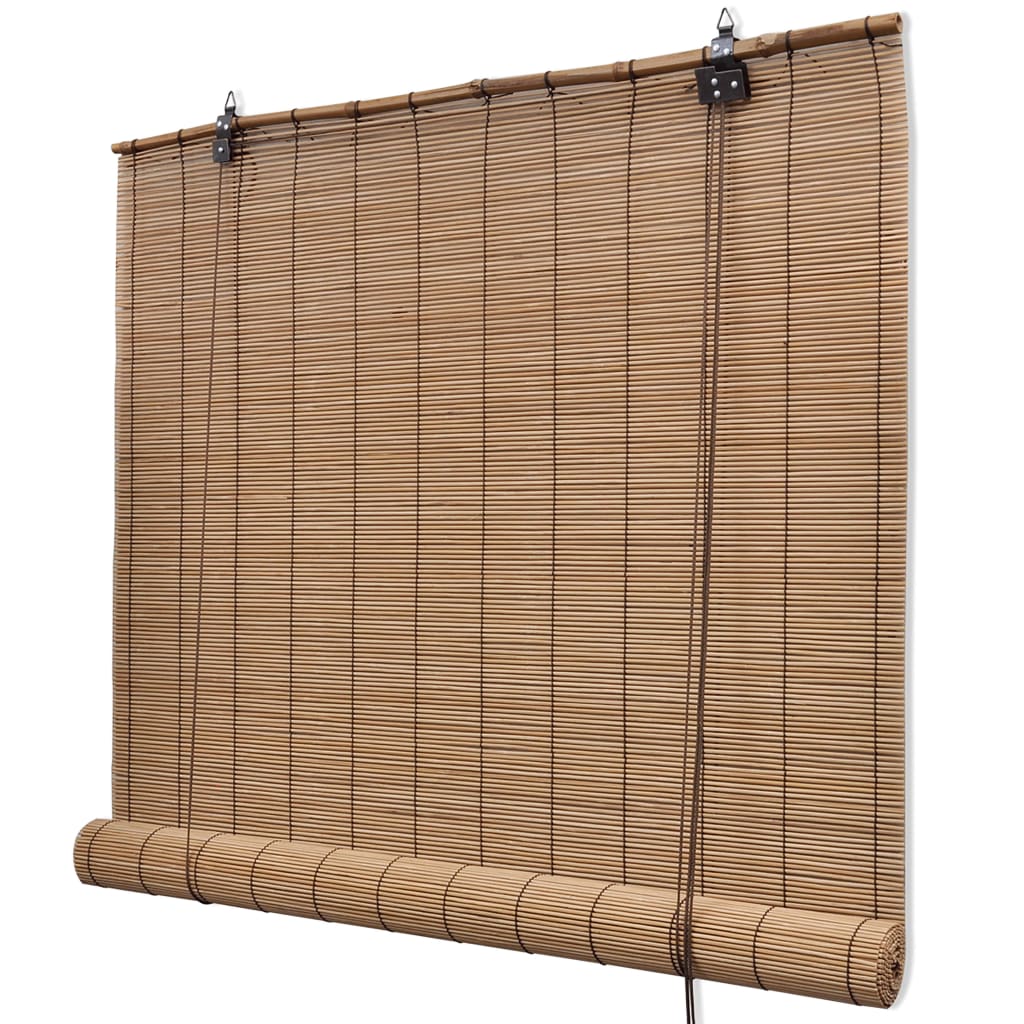 Ruskeat bambu rullaverhot 150 x 220 cm - Sisustajankoti.fi
