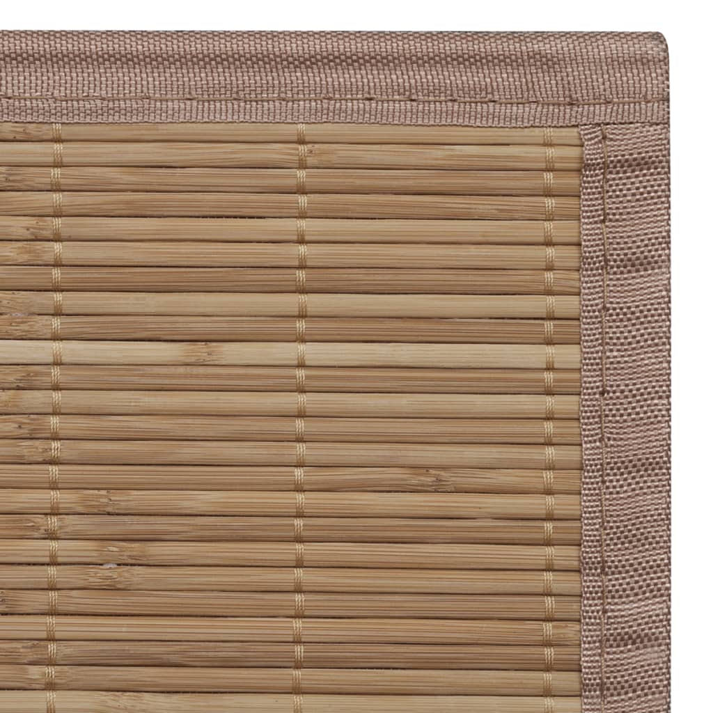 Ruskea Suorakaide Bambumatto 120 x 180 cm - Sisustajankoti.fi