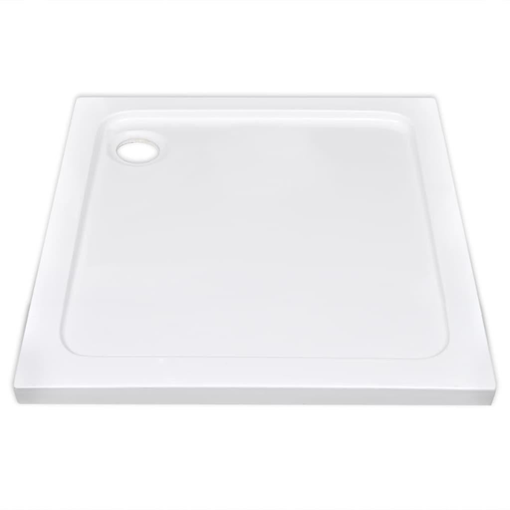 Suihkualusta ABS neliö 90 x 90 cm valkoinen - Sisustajankoti.fi