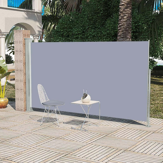 Sivumarkiisi terassille 160 x 300 cm Harmaa - Sisustajankoti.fi