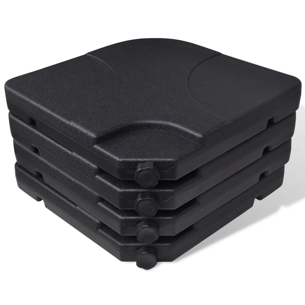 Alumiinirunkoinen Aurinkovarjo Kannettavalla Alustalla Valkoinen - Sisustajankoti.fi