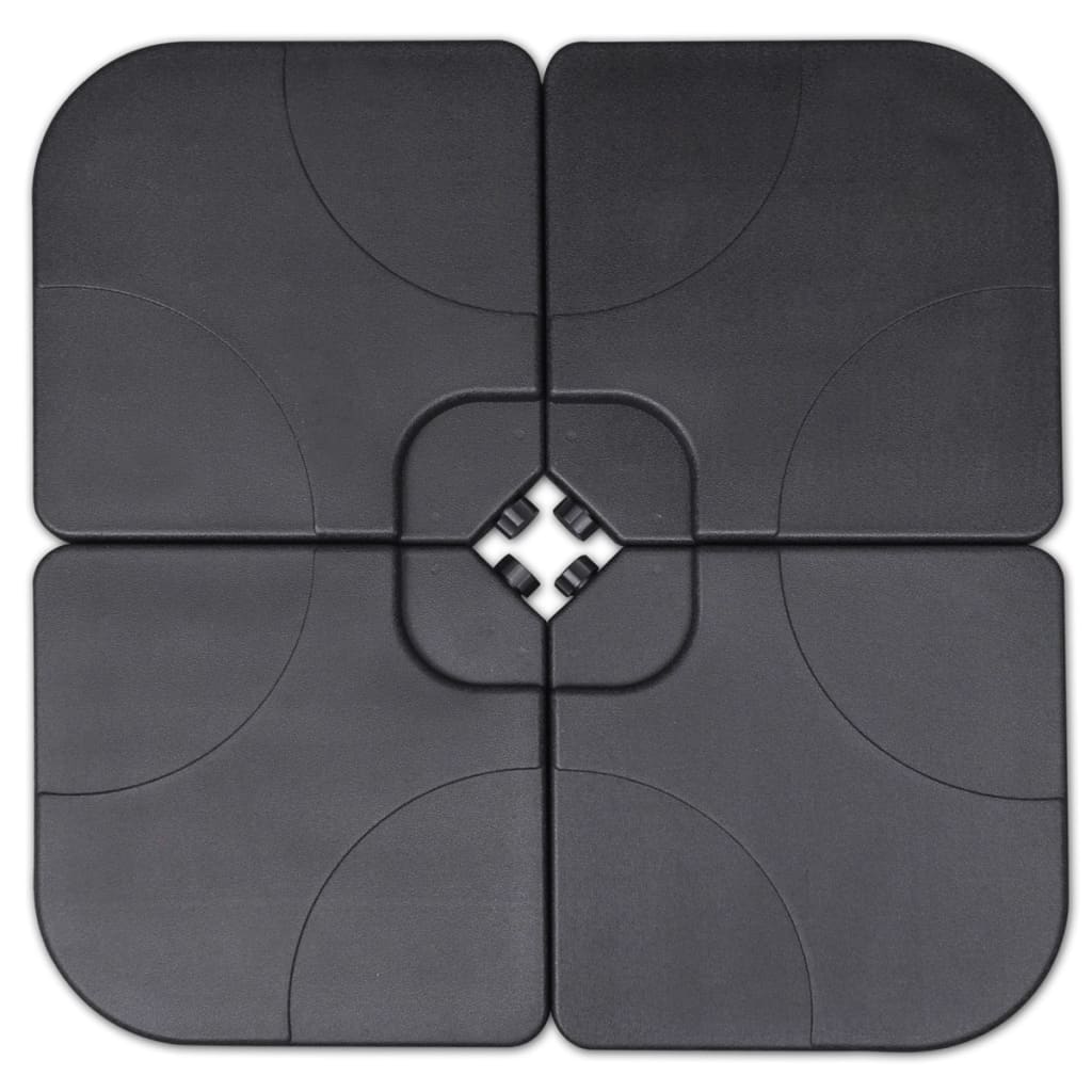 Alumiinirunkoinen Aurinkovarjo Kannettavalla Alustalla Vihreä - Sisustajankoti.fi