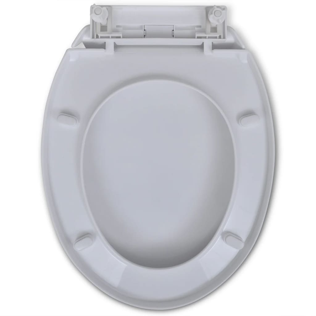 WC-istuin pehmeästi sulkeutuva Valkoinen Soikea - Sisustajankoti.fi