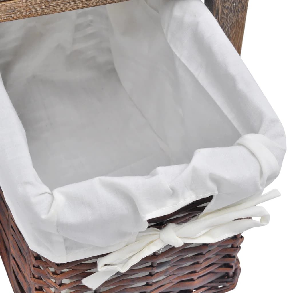 Yöpöydät 2 kpl puu ruskea - Sisustajankoti.fi