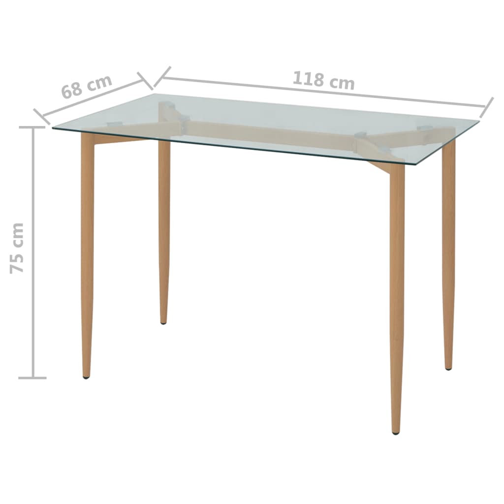 Ruokapöytä 118x68x75 cm - Sisustajankoti.fi
