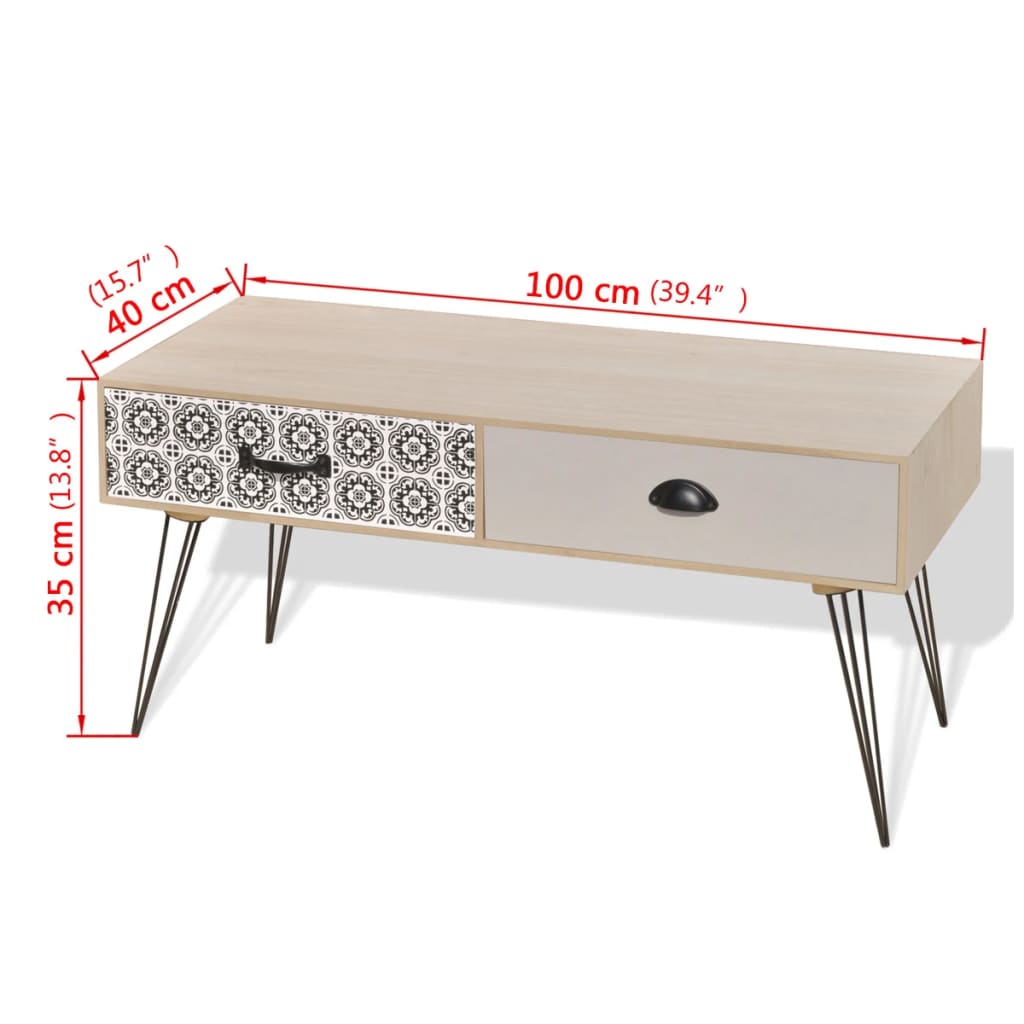TV Sivupöytä 100x40x35 cm Ruskea - Sisustajankoti.fi