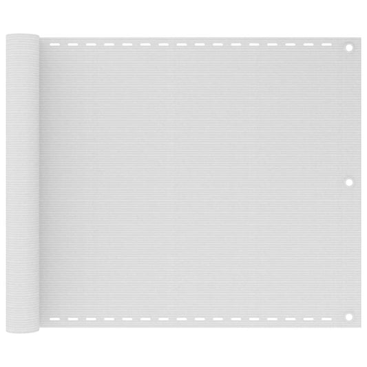 Parvekkeen Suoja HDPE 75x400 cm Valkoinen - Sisustajankoti.fi
