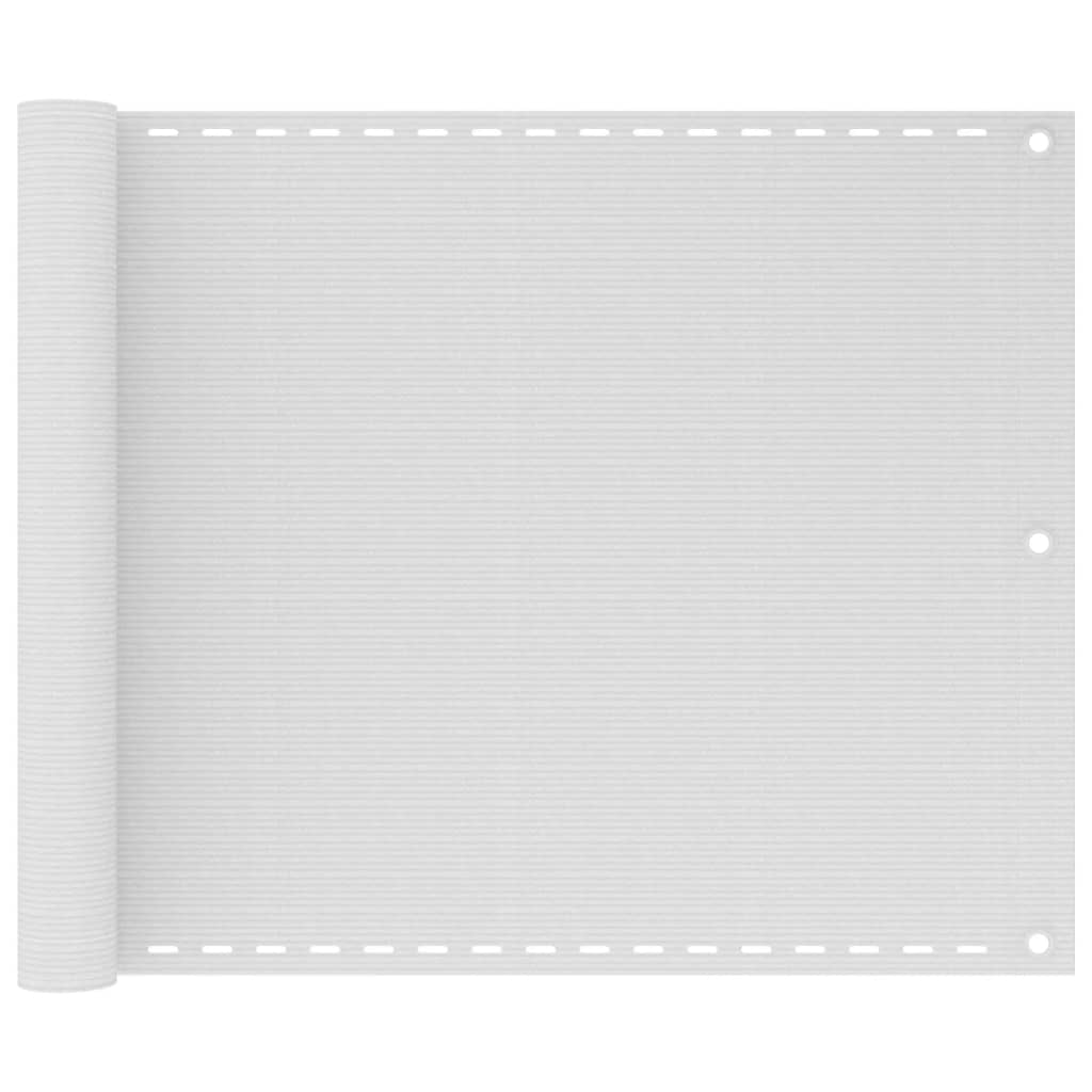Parvekkeen Suoja HDPE 75x600 cm Valkoinen - Sisustajankoti.fi