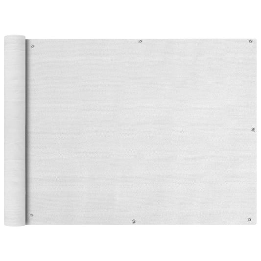 Parvekkeen Suoja HDPE 90x400 cm Valkoinen - Sisustajankoti.fi