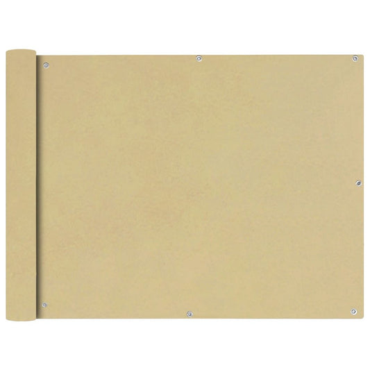 Parvekkeen Suoja Oxford Kangas 90x400 cm Beige - Sisustajankoti.fi