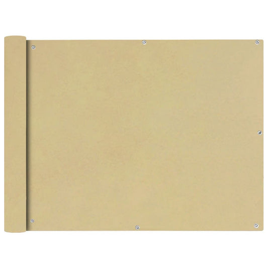 Parvekkeen Suoja Oxford Kangas 90x600 cm Beige - Sisustajankoti.fi