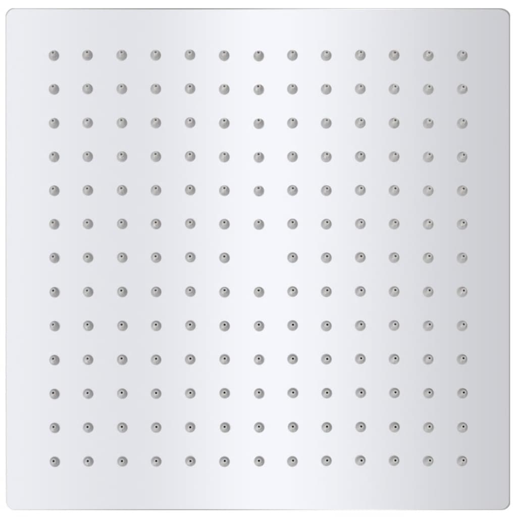 Sadesuihkupää ruostumaton teräs 25x25 cm neliö - Sisustajankoti.fi