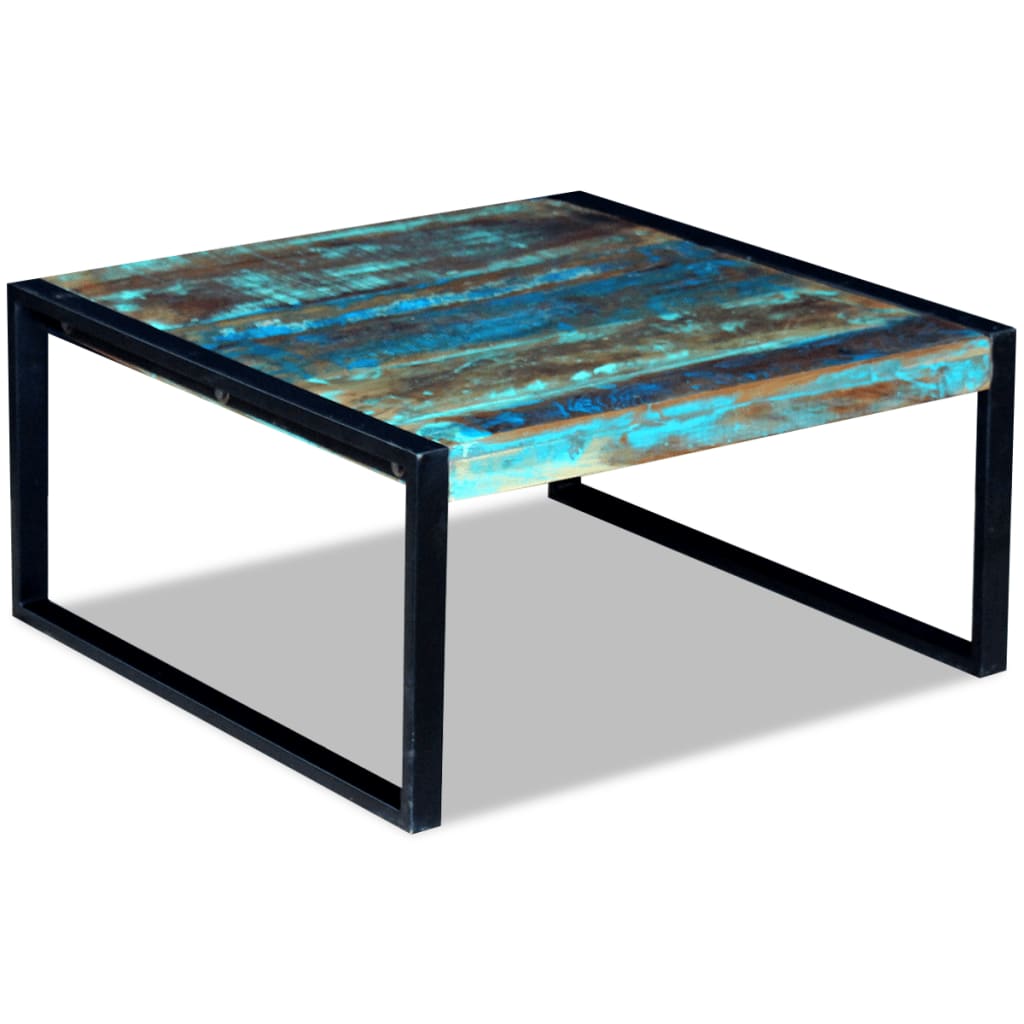 Sohvapöytä täysi kierrätyspuu 80x80x40 cm - Sisustajankoti.fi