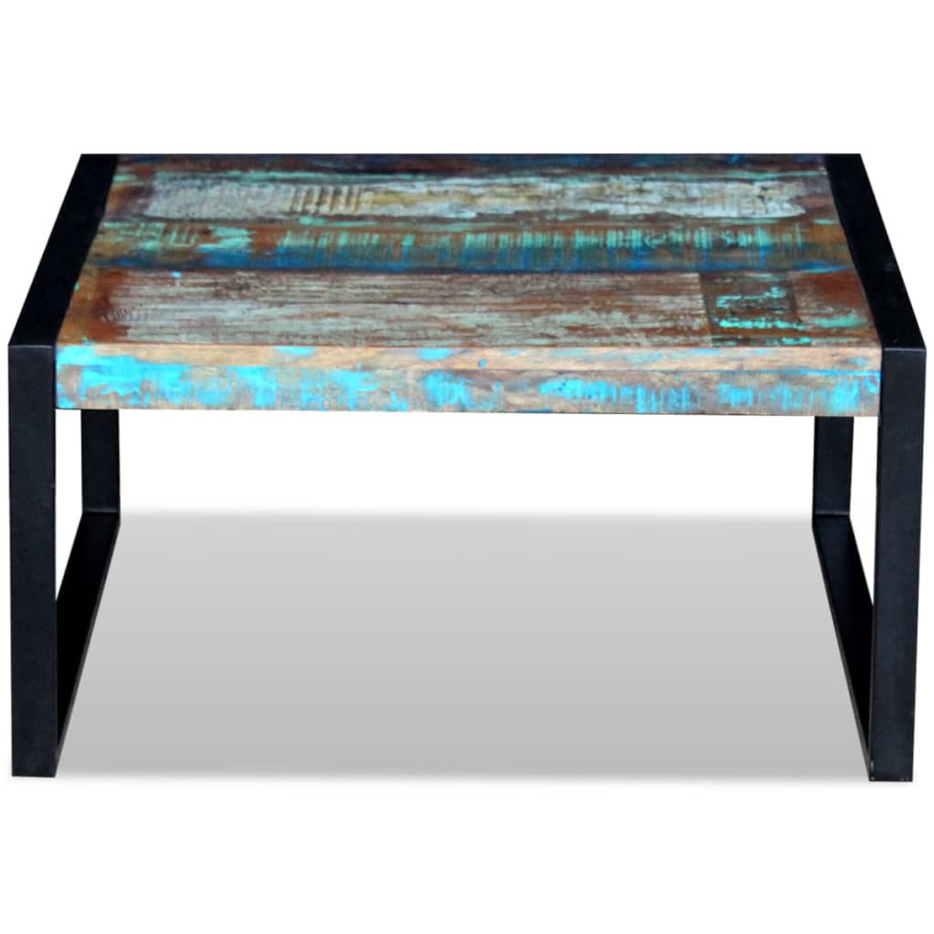 Sohvapöytä täysi kierrätyspuu 80x80x40 cm - Sisustajankoti.fi