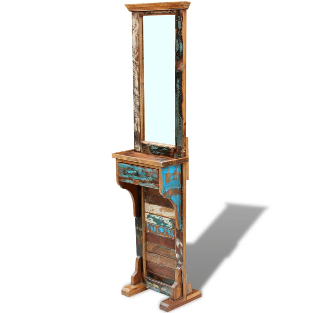 Eteisen peili kierrätetty massiivipuu 47x23x180 cm - Sisustajankoti.fi