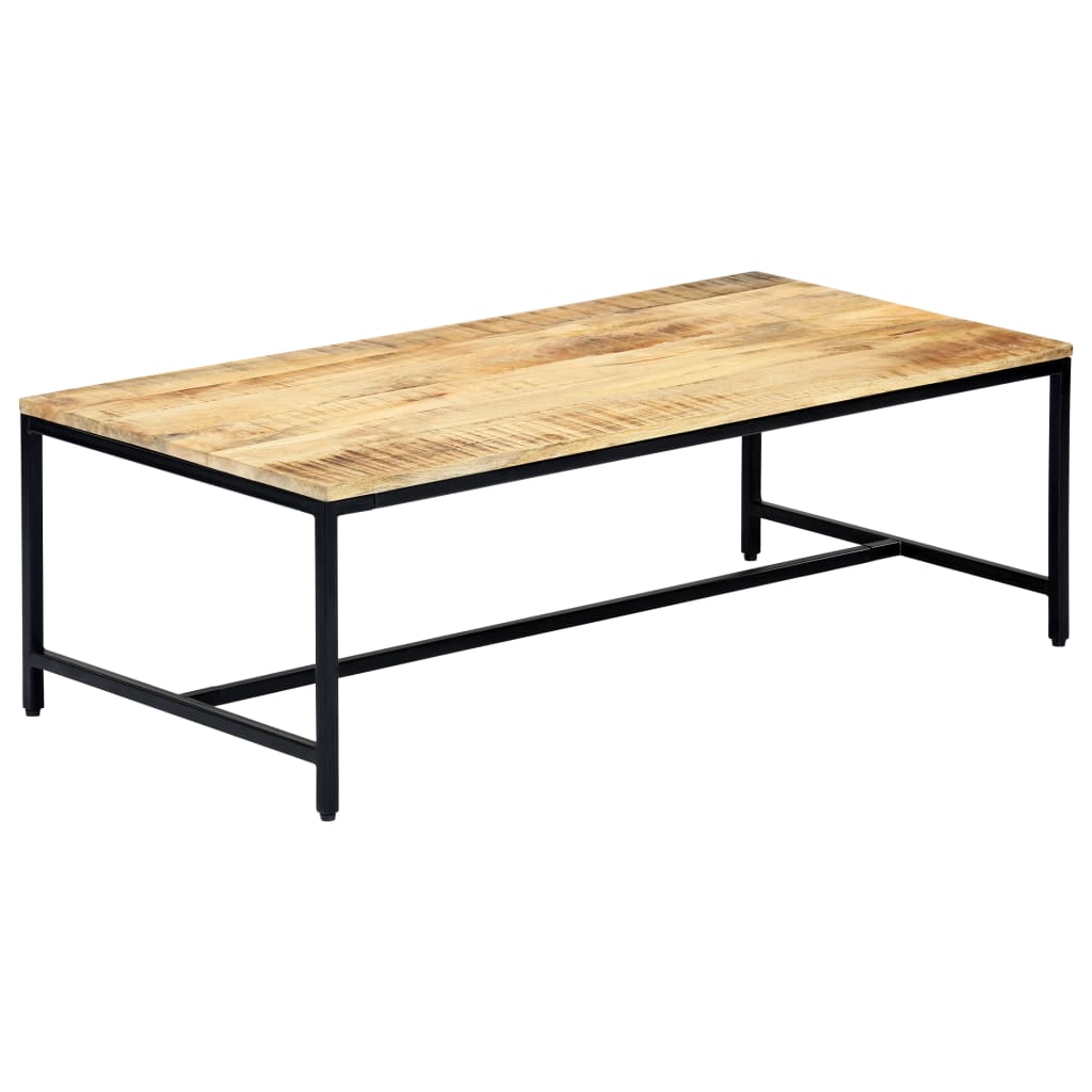 Sohvapöytä 120x60x40 cm karkea mangopuu - Sisustajankoti.fi