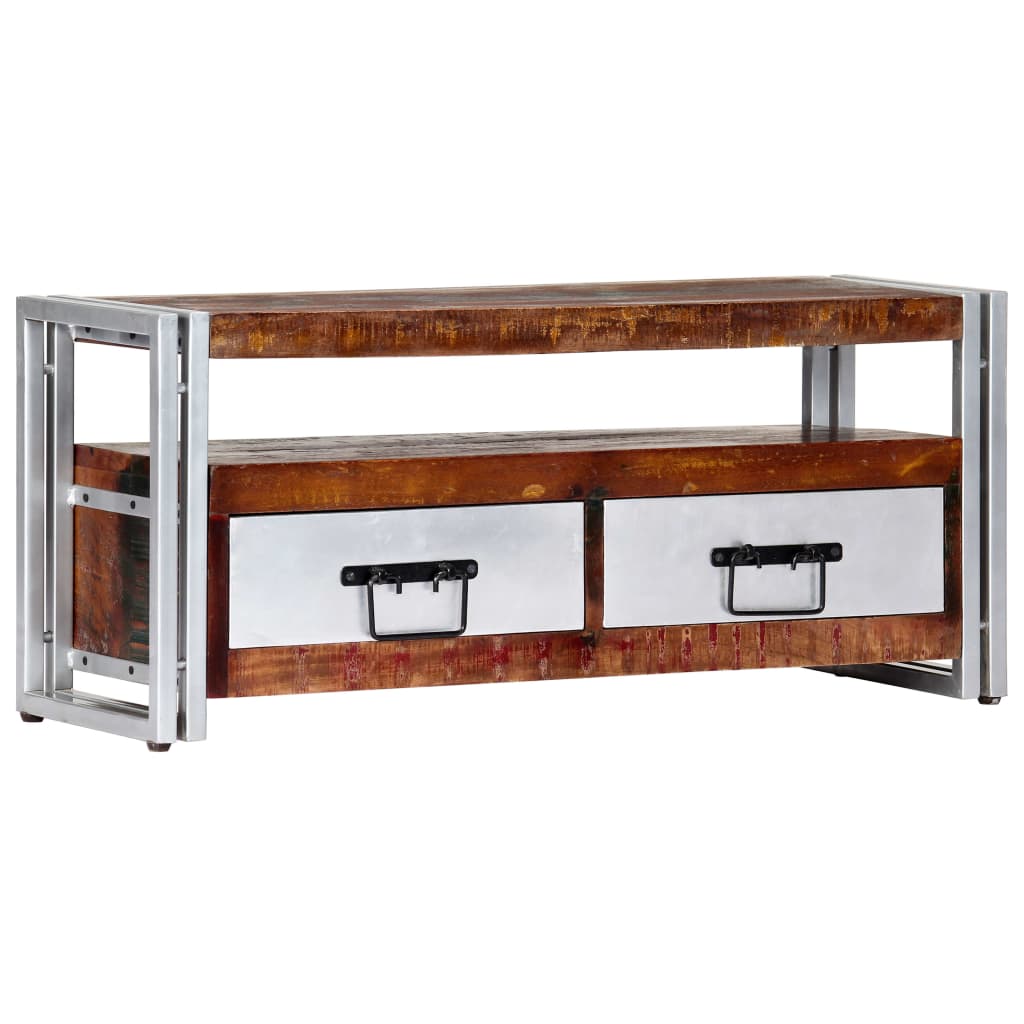 TV-taso 90x30x40 cm täysi kierrätetty puu - Sisustajankoti.fi