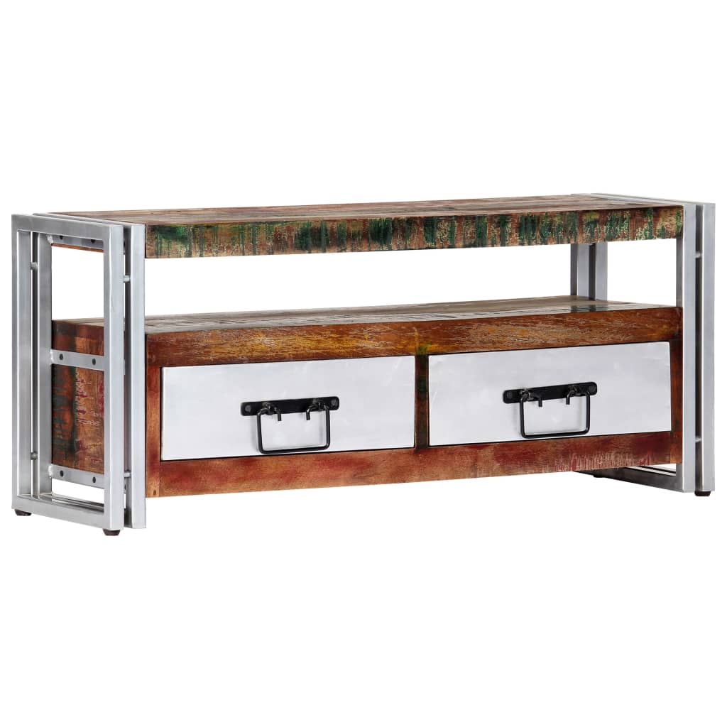 TV-taso 90x30x40 cm täysi kierrätetty puu - Sisustajankoti.fi