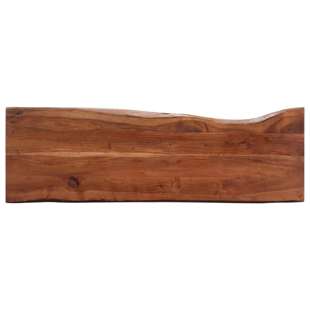 Konsolipöytä 115x35x76 cm akaasiapuu ja rauta - Sisustajankoti.fi