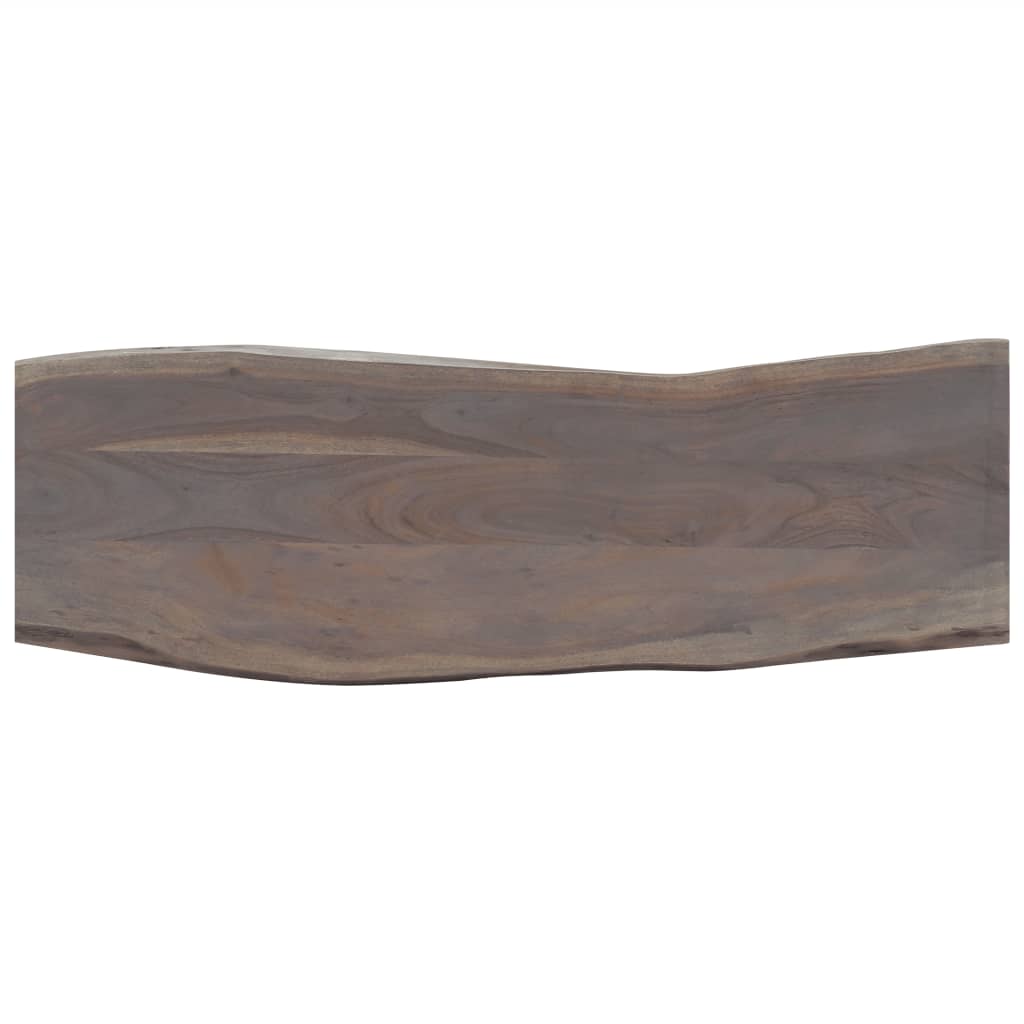 Konsolipöytä harmaa 115x35x76 cm akaasiapuu ja rauta - Sisustajankoti.fi
