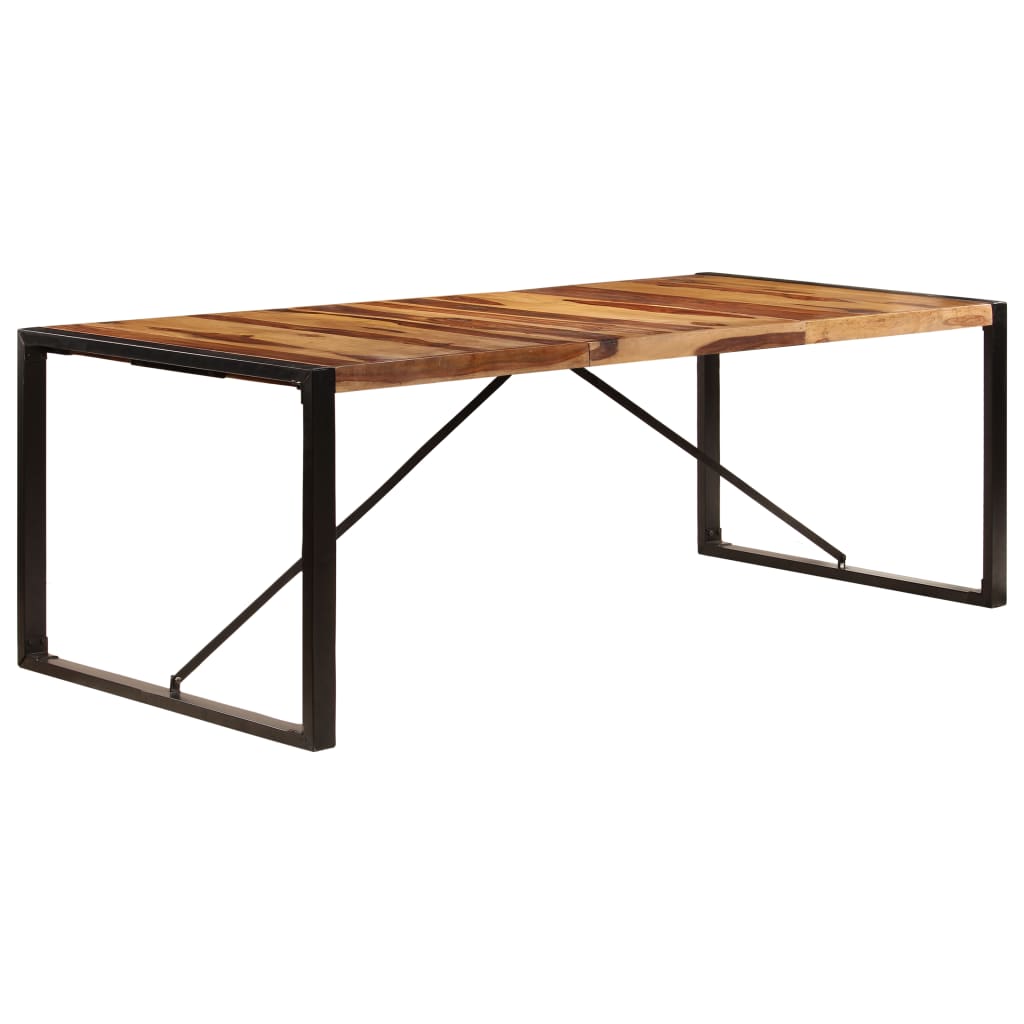 Ruokapöytä 220x100x75 cm kiinteä mangopuu - Sisustajankoti.fi