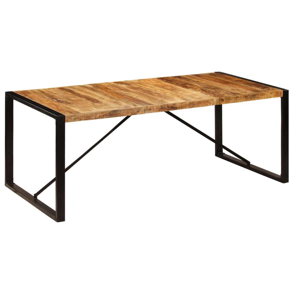 Ruokapöytä kiinteä mangopuu 200x100x75 - Sisustajankoti.fi
