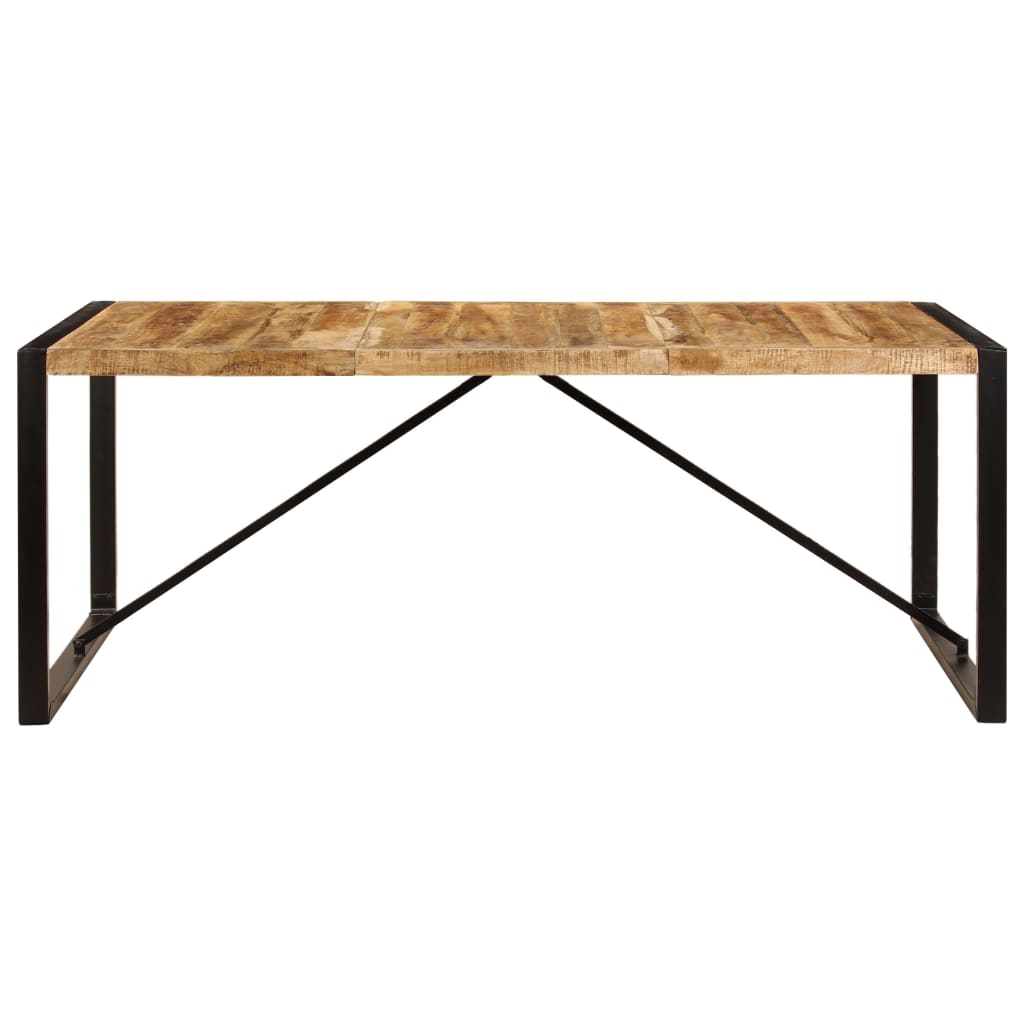 Ruokapöytä kiinteä mangopuu 200x100x75 - Sisustajankoti.fi