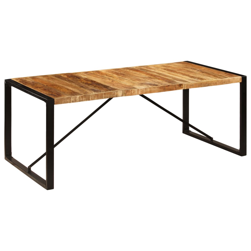 Ruokapöytä kiinteä mangopuu 200x100x75 - Sisustajankoti.fi