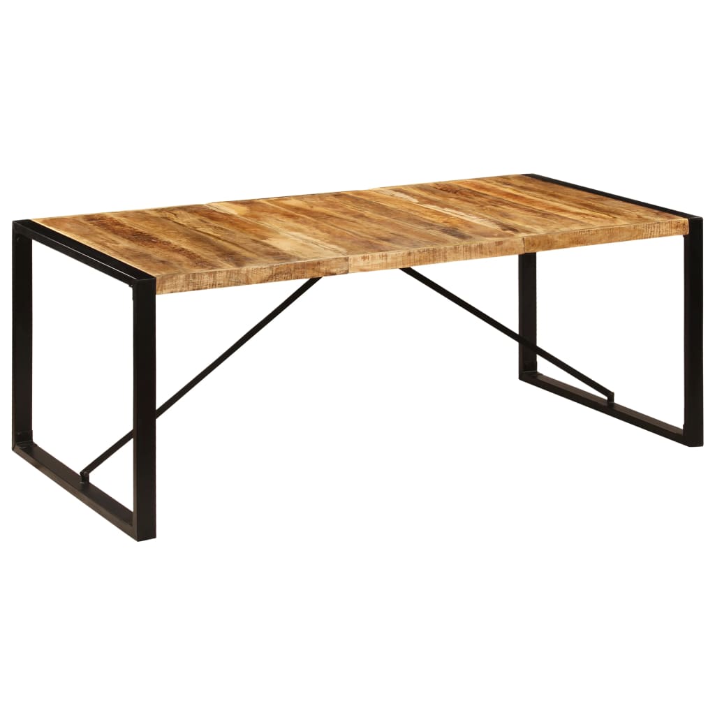 Ruokapöytä kiinteä mangopuu 200x100x75 - Sisustajankoti.fi