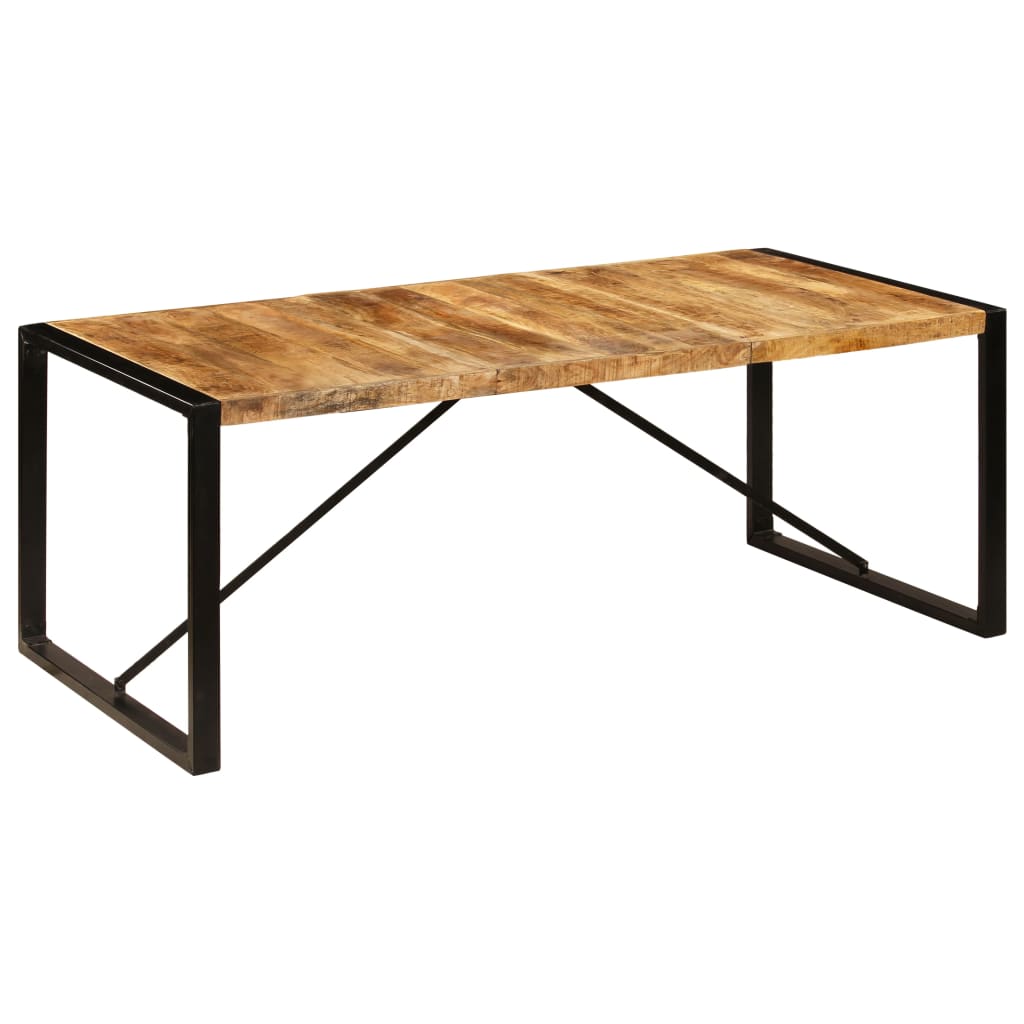 Ruokapöytä kiinteä mangopuu 200x100x75 - Sisustajankoti.fi