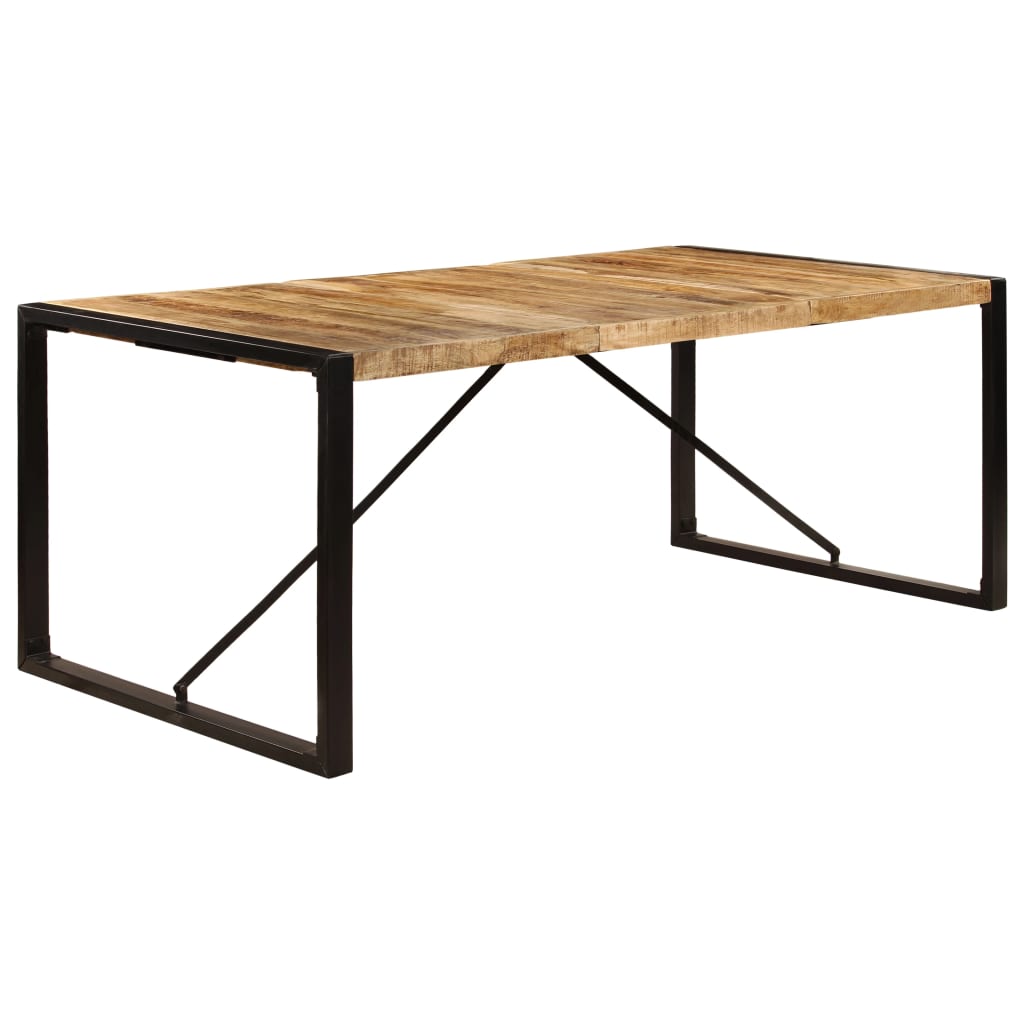Ruokapöytä kiinteä mangopuu 200x100x75 - Sisustajankoti.fi